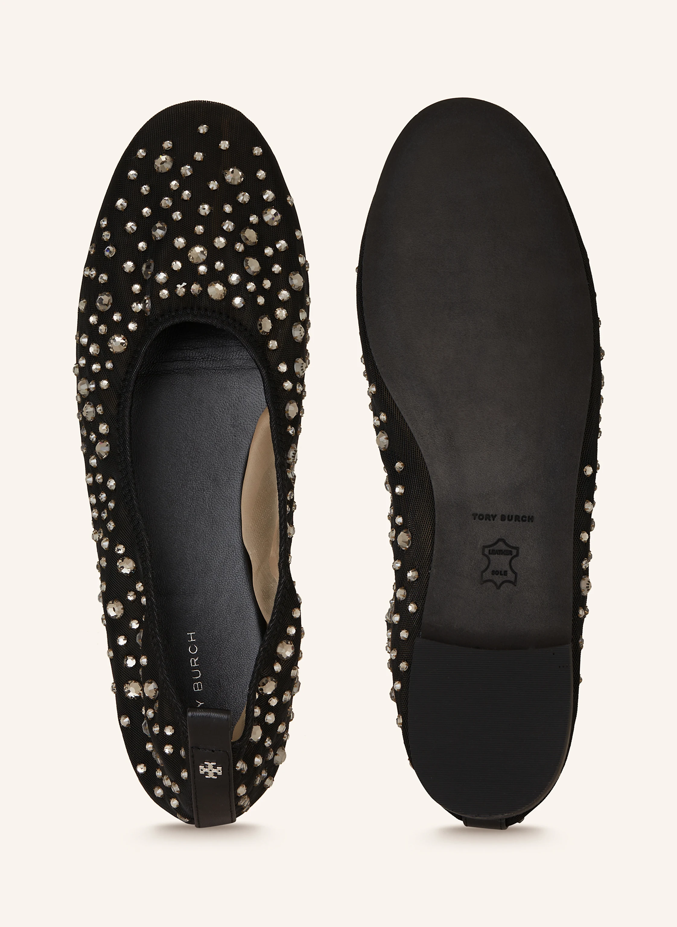 TORY BURCH Ballerinas CRYSTAL mit Schmucksteinen