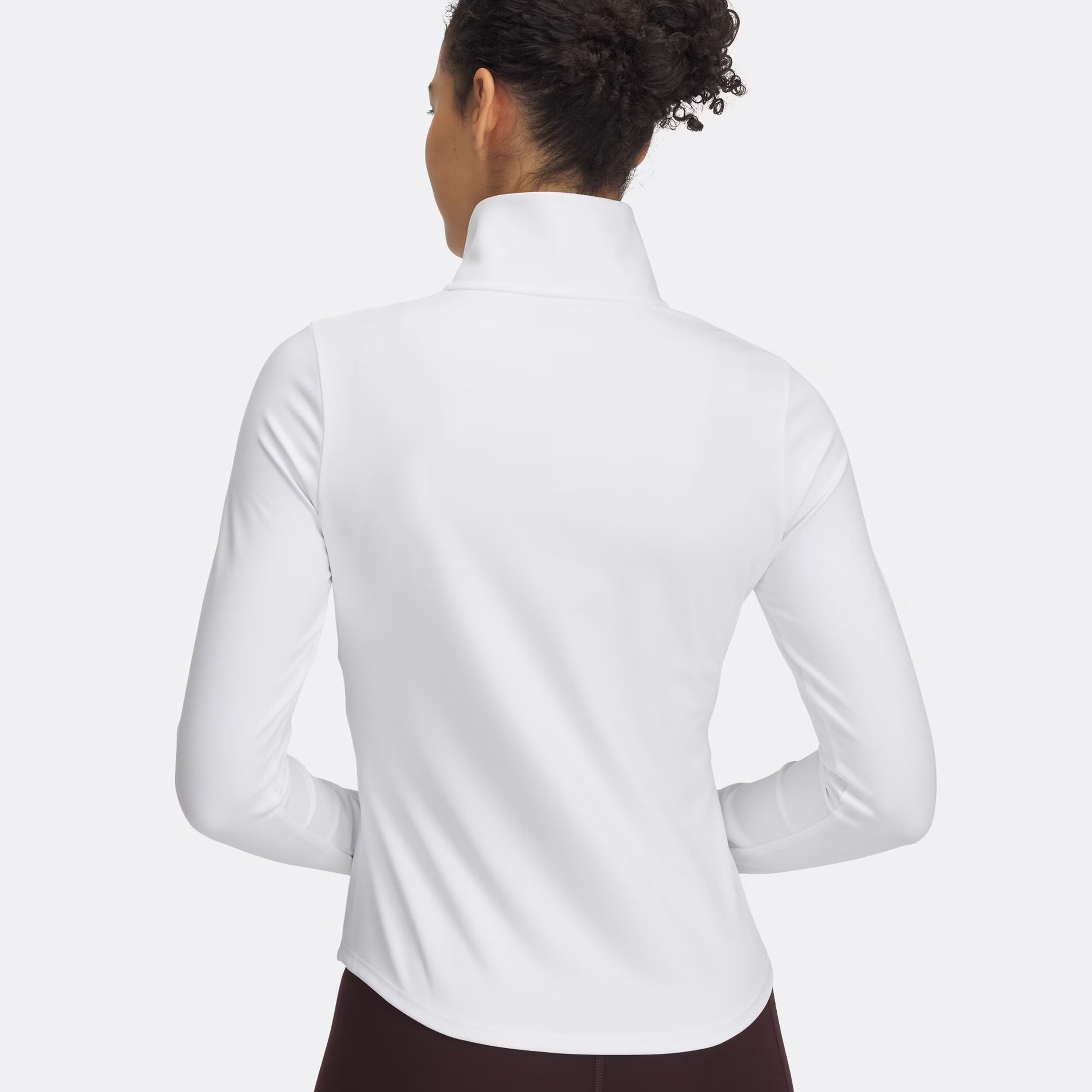 Under Armour Motion Half-Zip Haut Manches Longues Femmes - Blanc