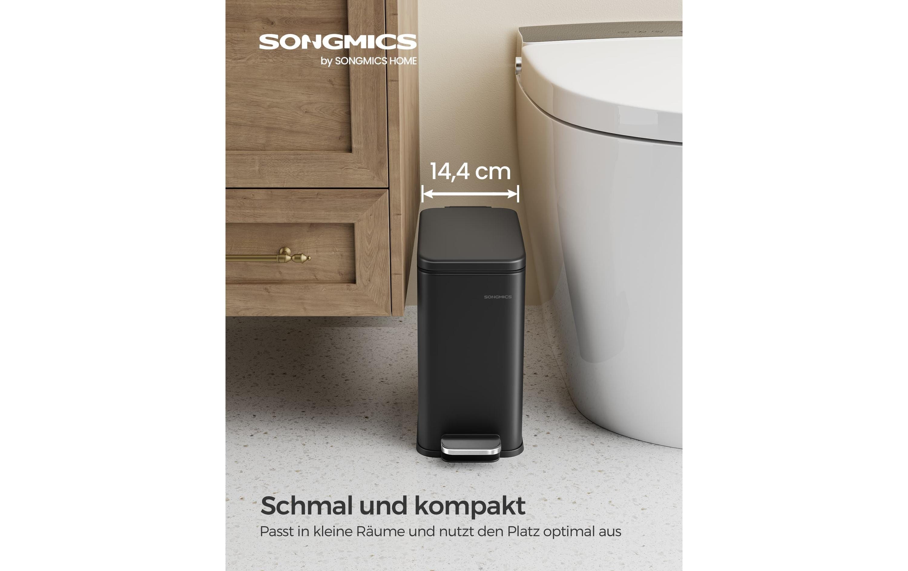 Kosmetikeimer 5 l, SchwarzStylischer Treteimer