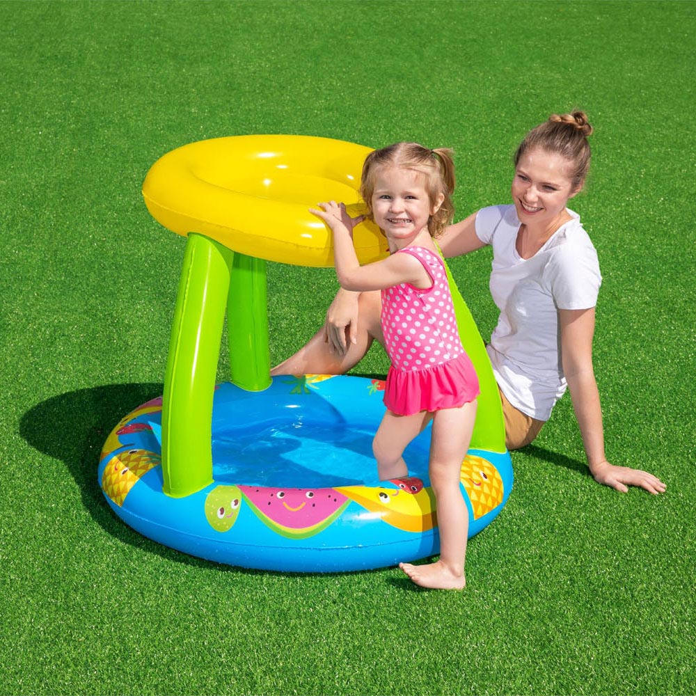 Bestway Babybad Fruit met Zonnescherm, 91x81cm