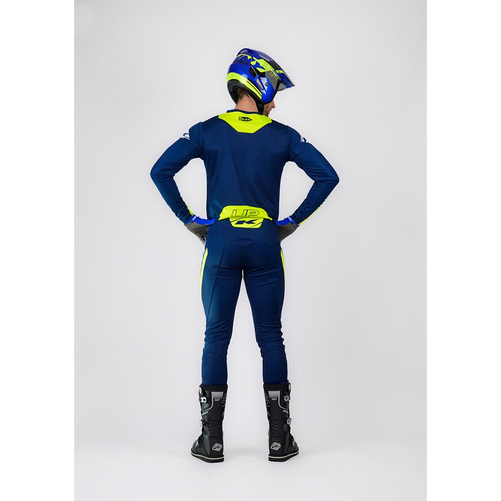 Kenny - Maillot Trial Up Kamo Navy / Jaune fluo / Blanc