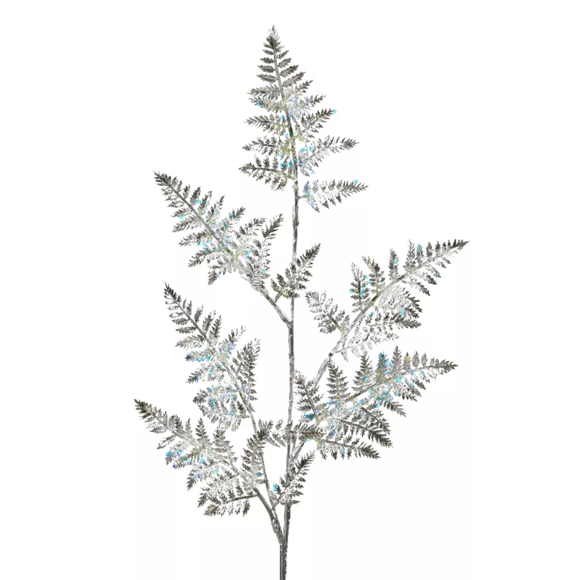 Branche de feuille (H69 cm) Fougère Royale Argent