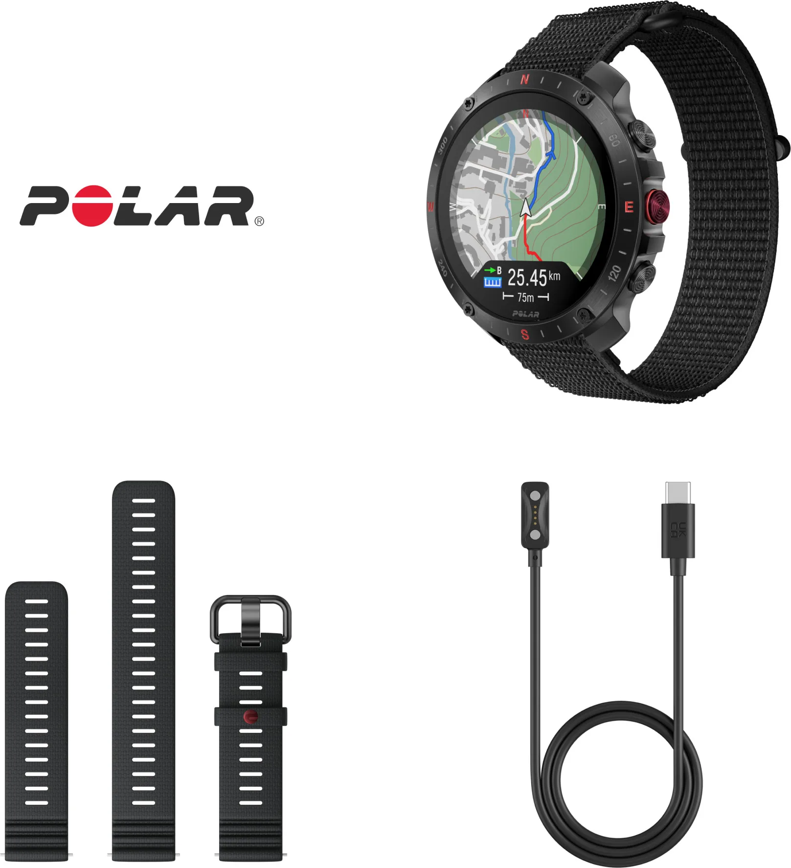 Polar Grit X2 Pro H&L Black