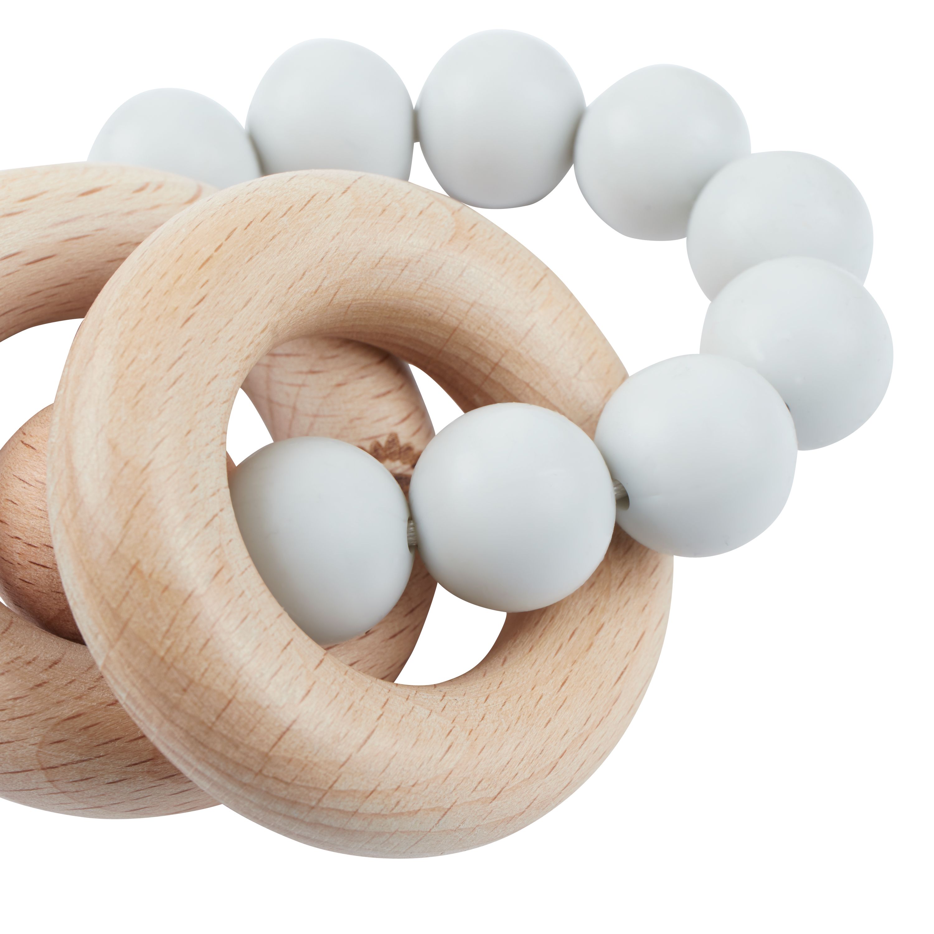 Beißring mit Silikonkette
