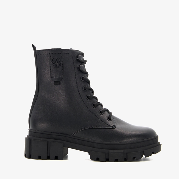s. Oliver dames veterboots zwart