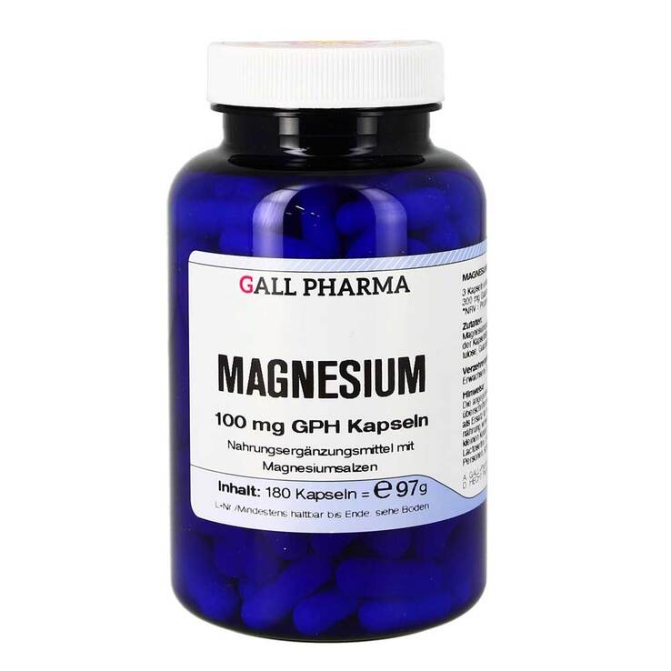 Magnesium 100 mg GPH Kapseln, 180 St