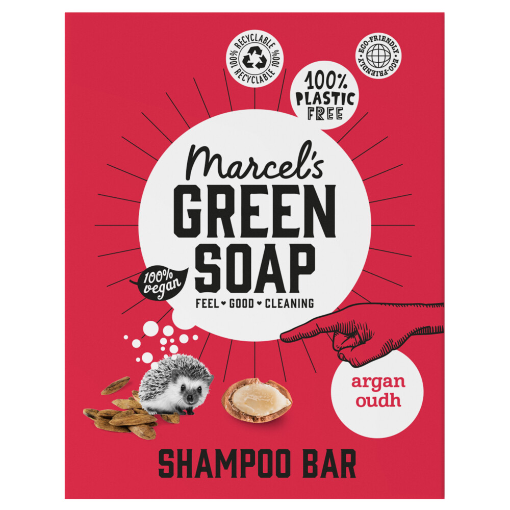 Marcel's Green Soap Shampoobar Argan & Oudh90 gr