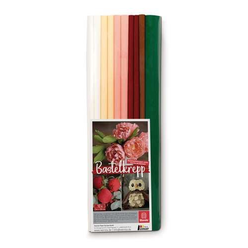 Werola Feinkrepppapier, 10er-Sortimente