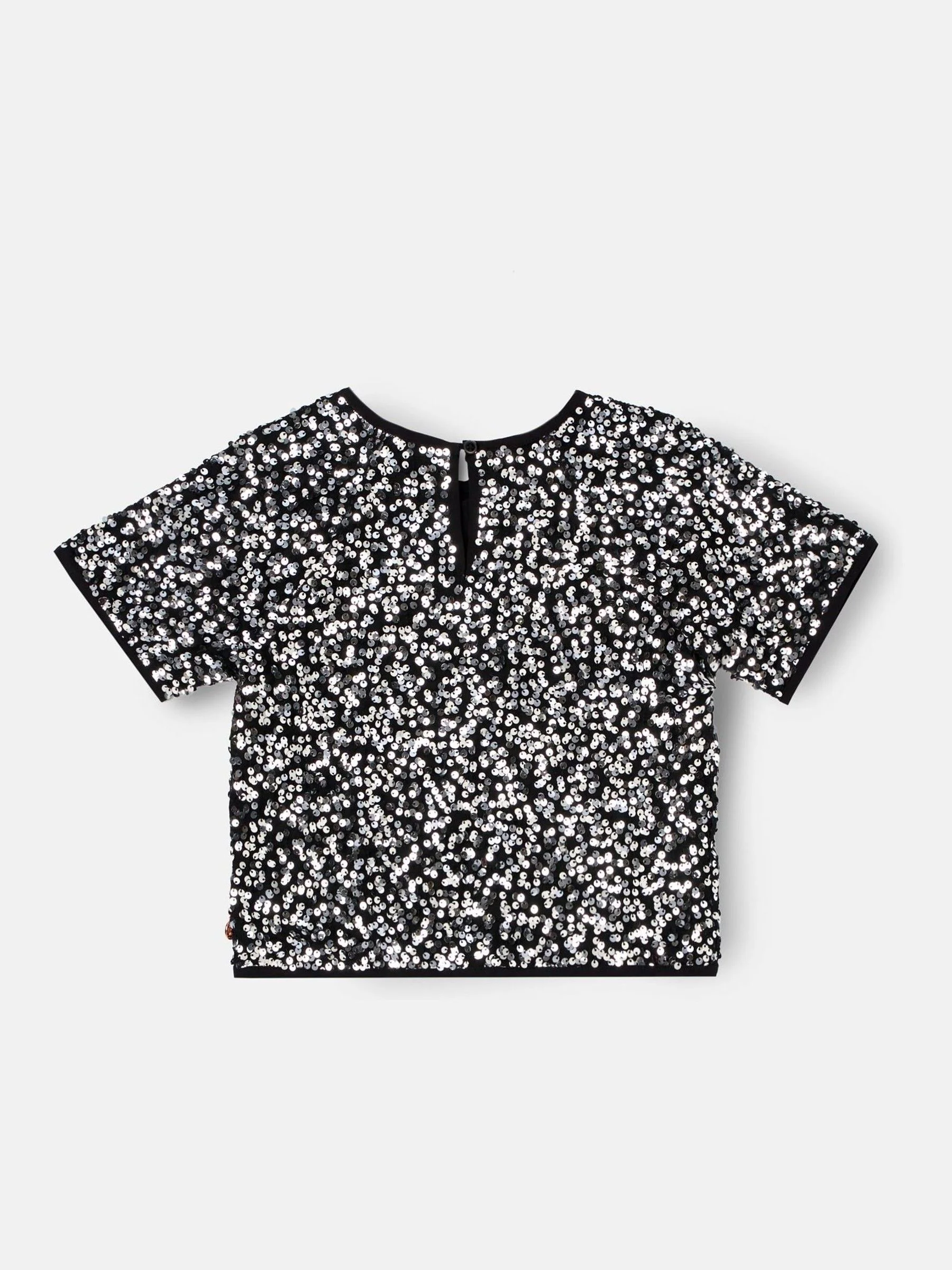 Zilver - Angel & Rocket Leona Black Sequin Top