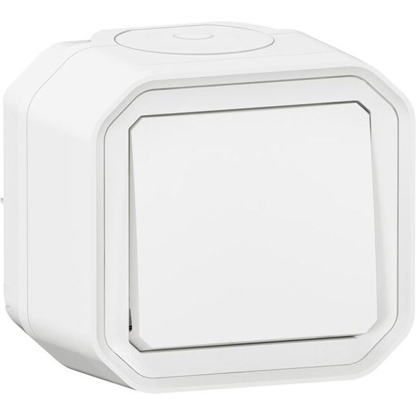 Interrupteur ou va-et-vient 10 A - Plexo - complet saillie - blanc