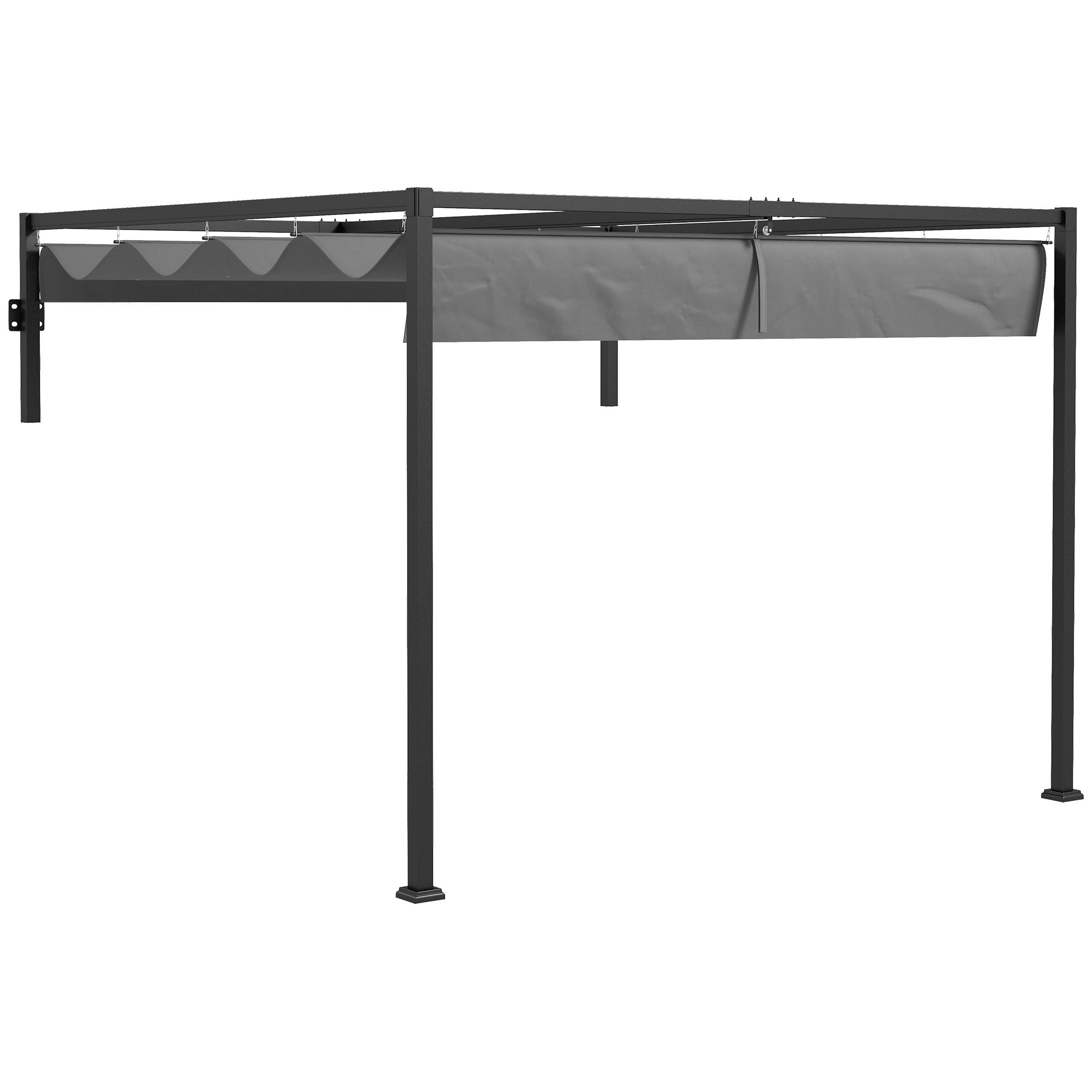 Pérgola Outsunny Cinza Escuro