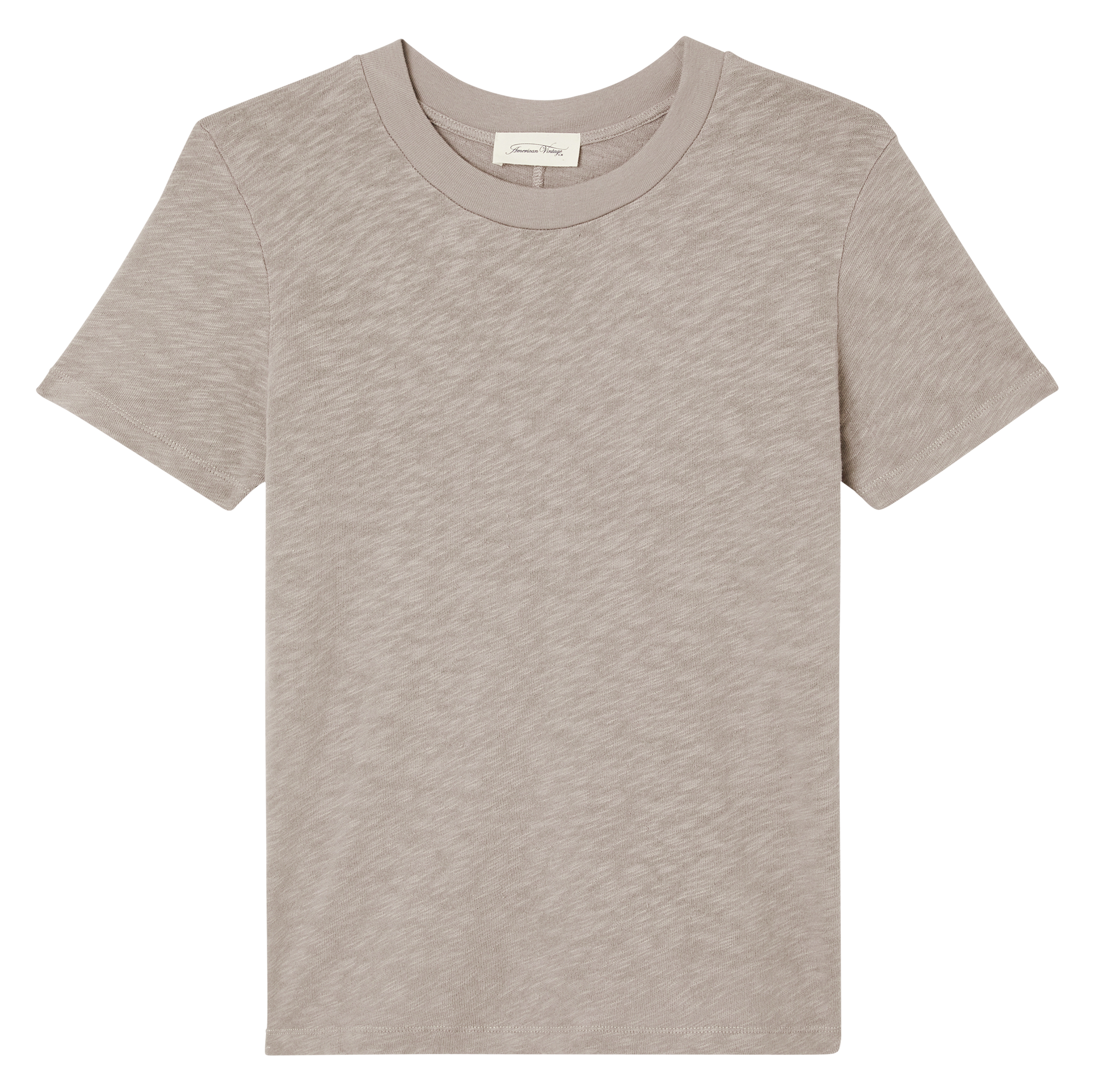 SONOMA - Tee-shirt col rond droit en coton | Marron