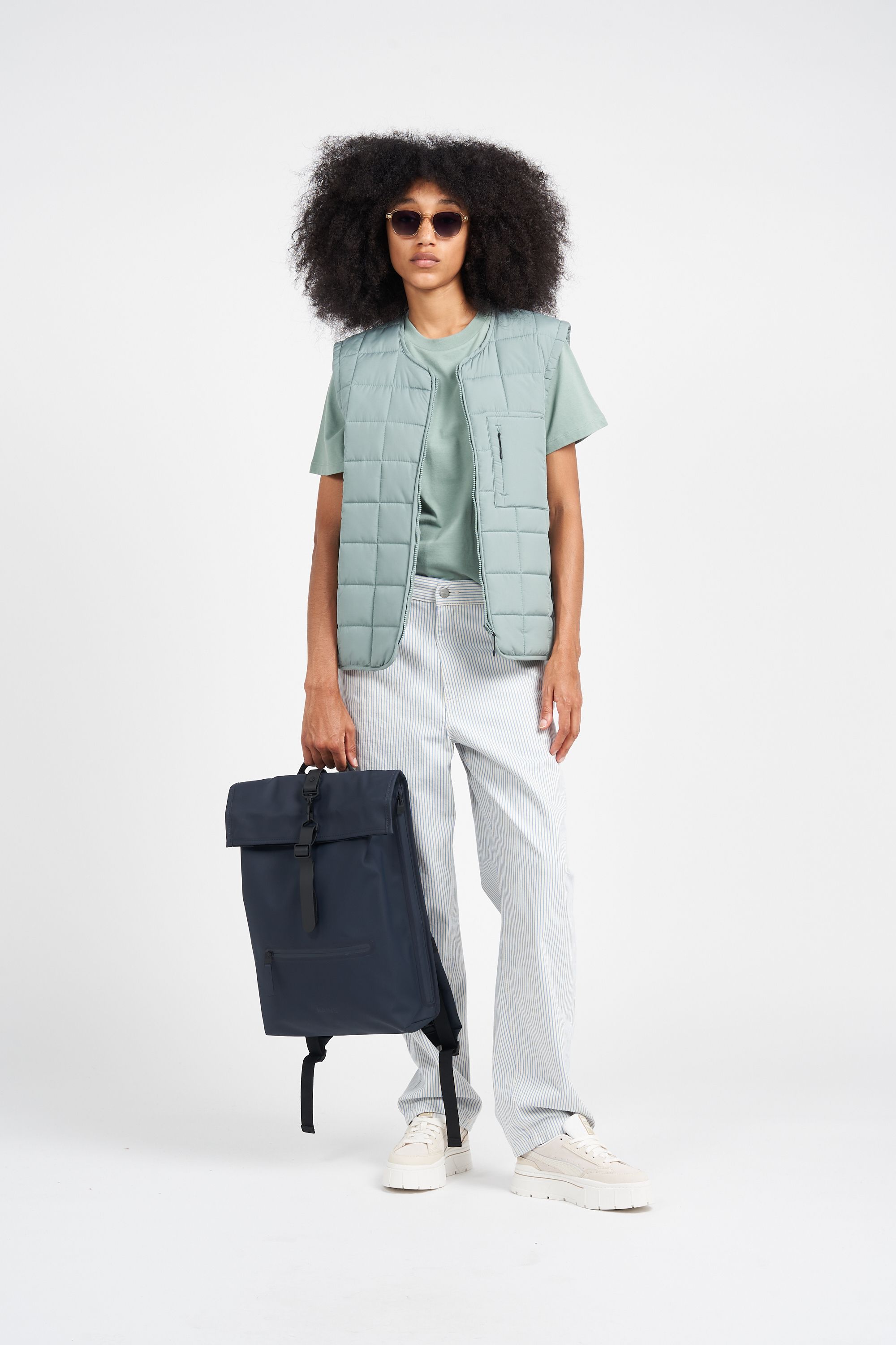 RAINS Sac à dos  Rolltop Rucksack W3 Bleu