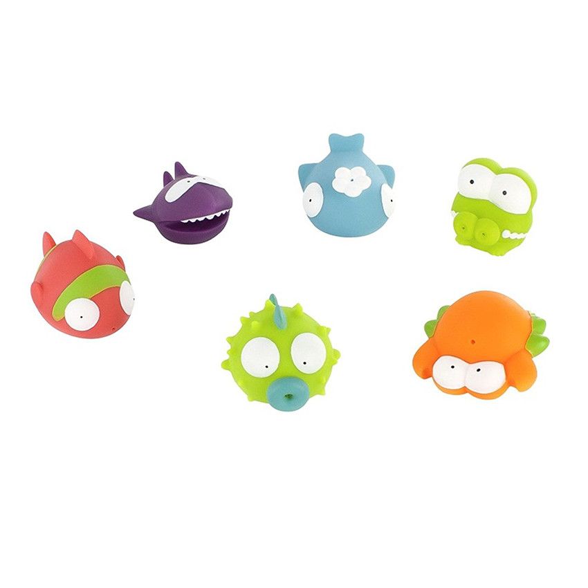 Lot de 6 jouets Rigolos Splash Océan - Doré