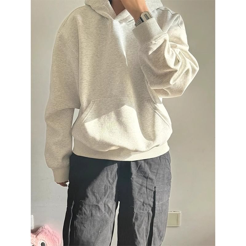 Chuoku - Hoodie met effen zakdetail