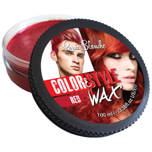 Cire coiffante et colorante Color&Style Wax rouge Renée Blanche 100ML