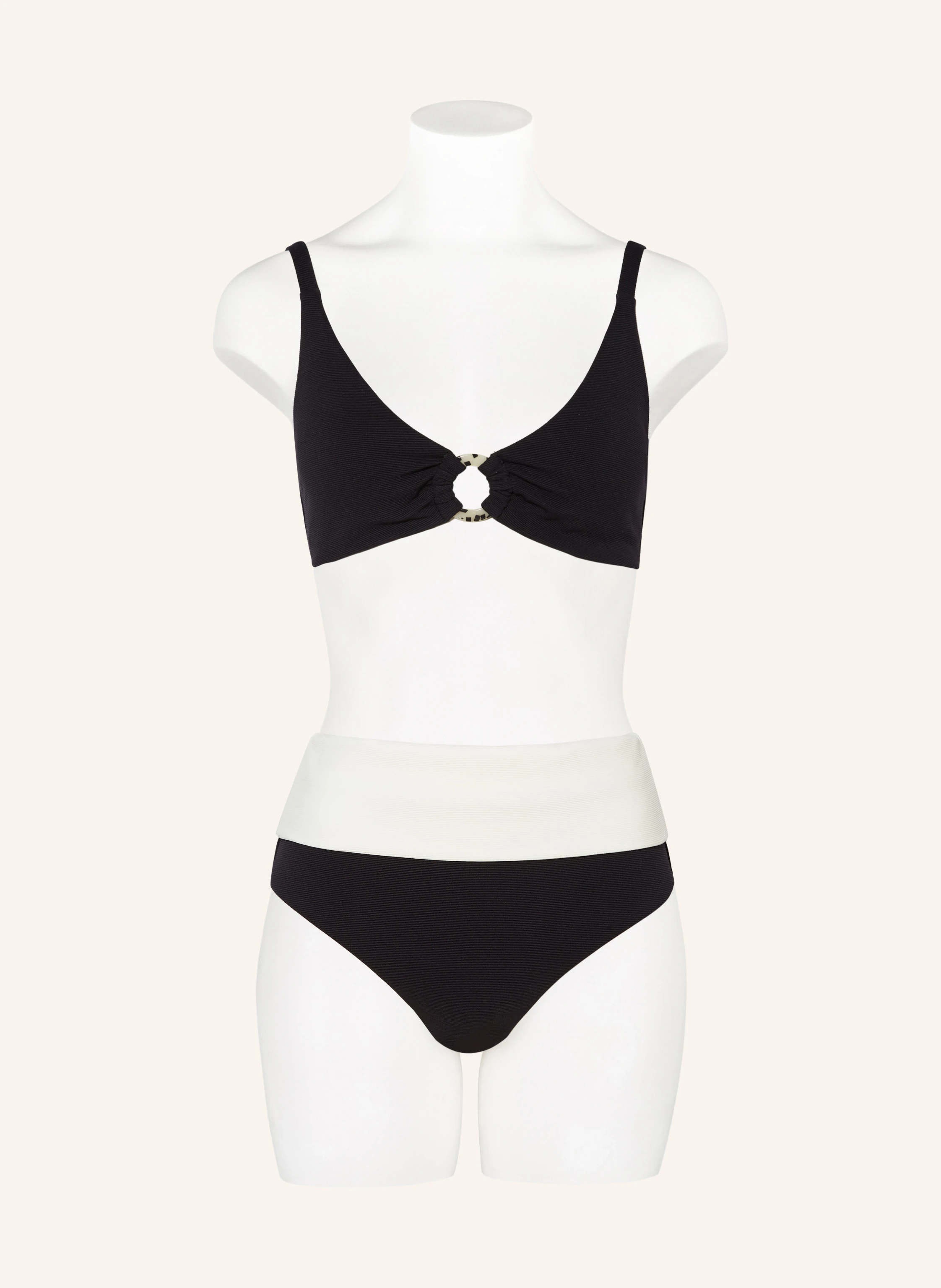 JETS Australia High-Waist-Bikini-Hose ISLA RIB
