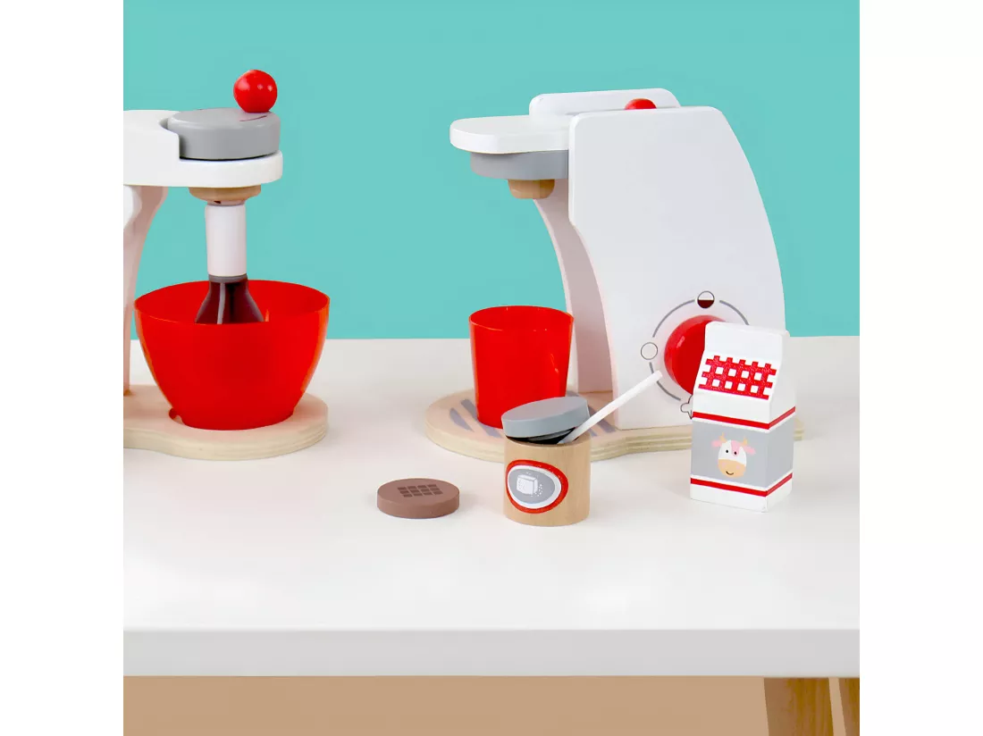 Jeu de Machine à Café pour Enfants Booy À partir de 3 ans Bois Multicolore