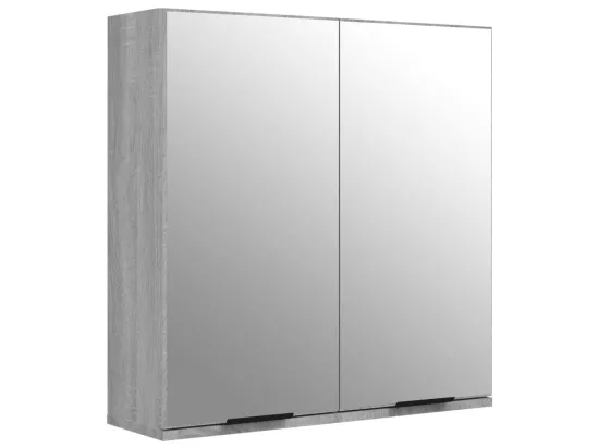 Meubles de salle de bain 5 pcs Sonoma gris Bois d'ingénierie