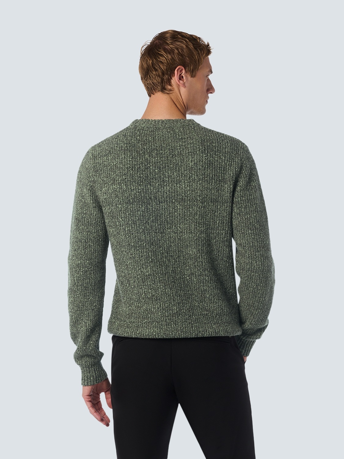 NO EXCESS Strickpullover in melierter Optik