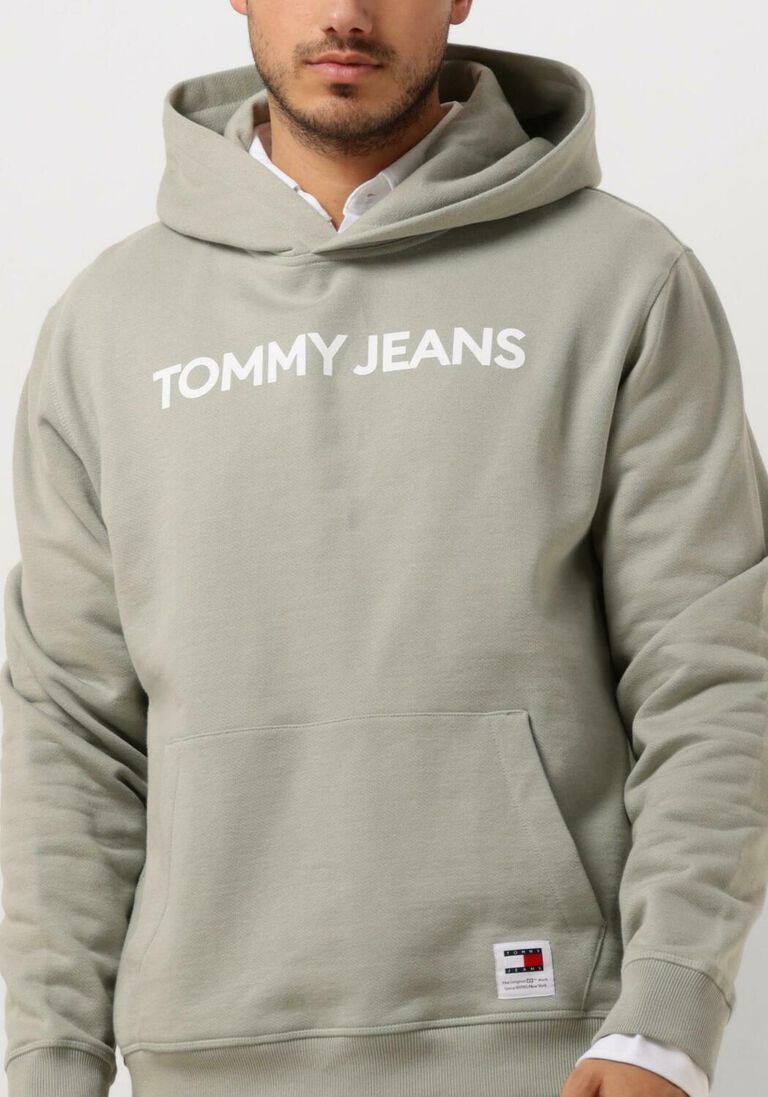 TOMMY JEANS groene tommy jeans trui tjm reg bold classics hoodie ext