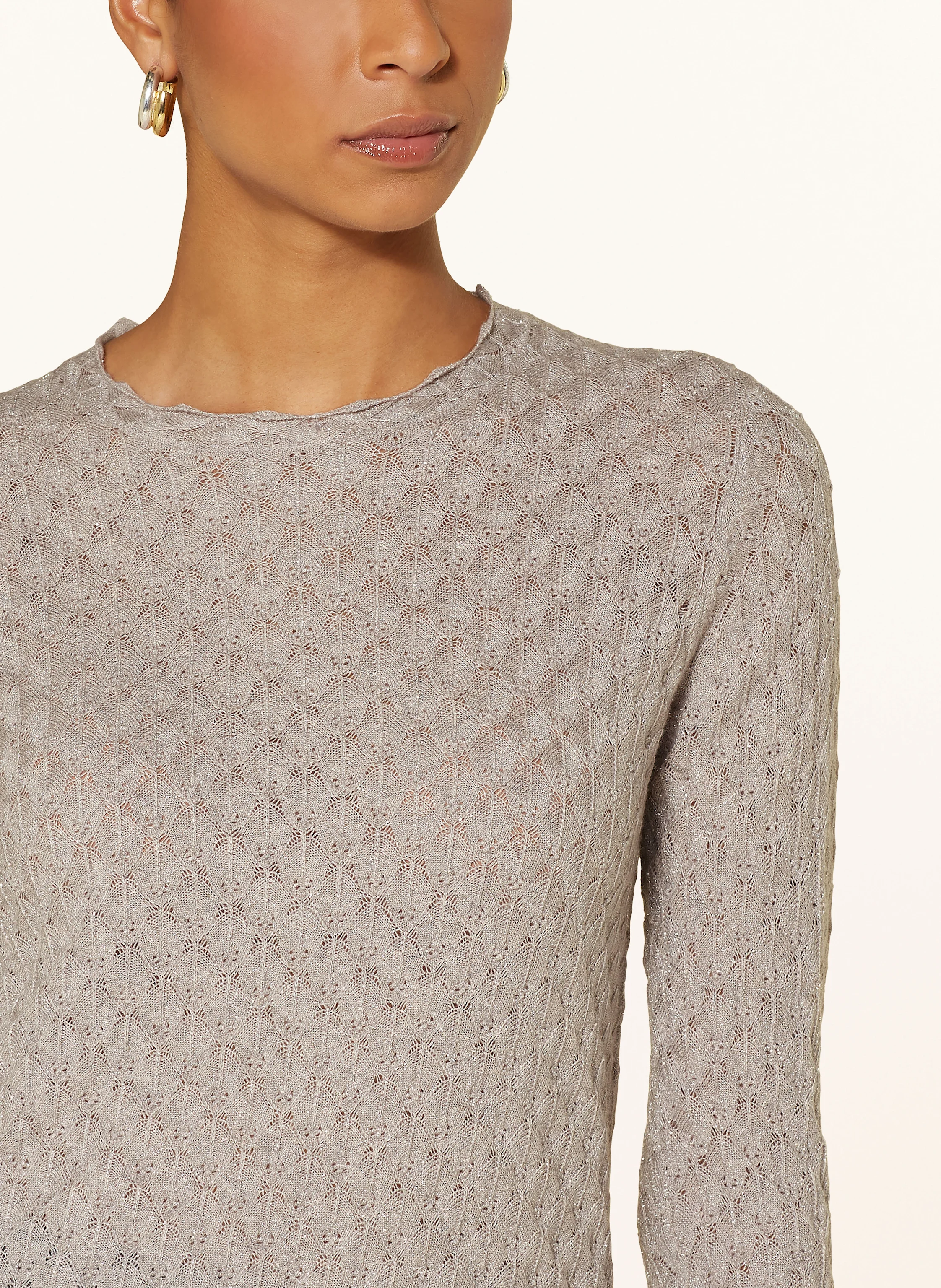 MOS MOSH Pullover MMTHAZ RELENA mit Glitzergarn
