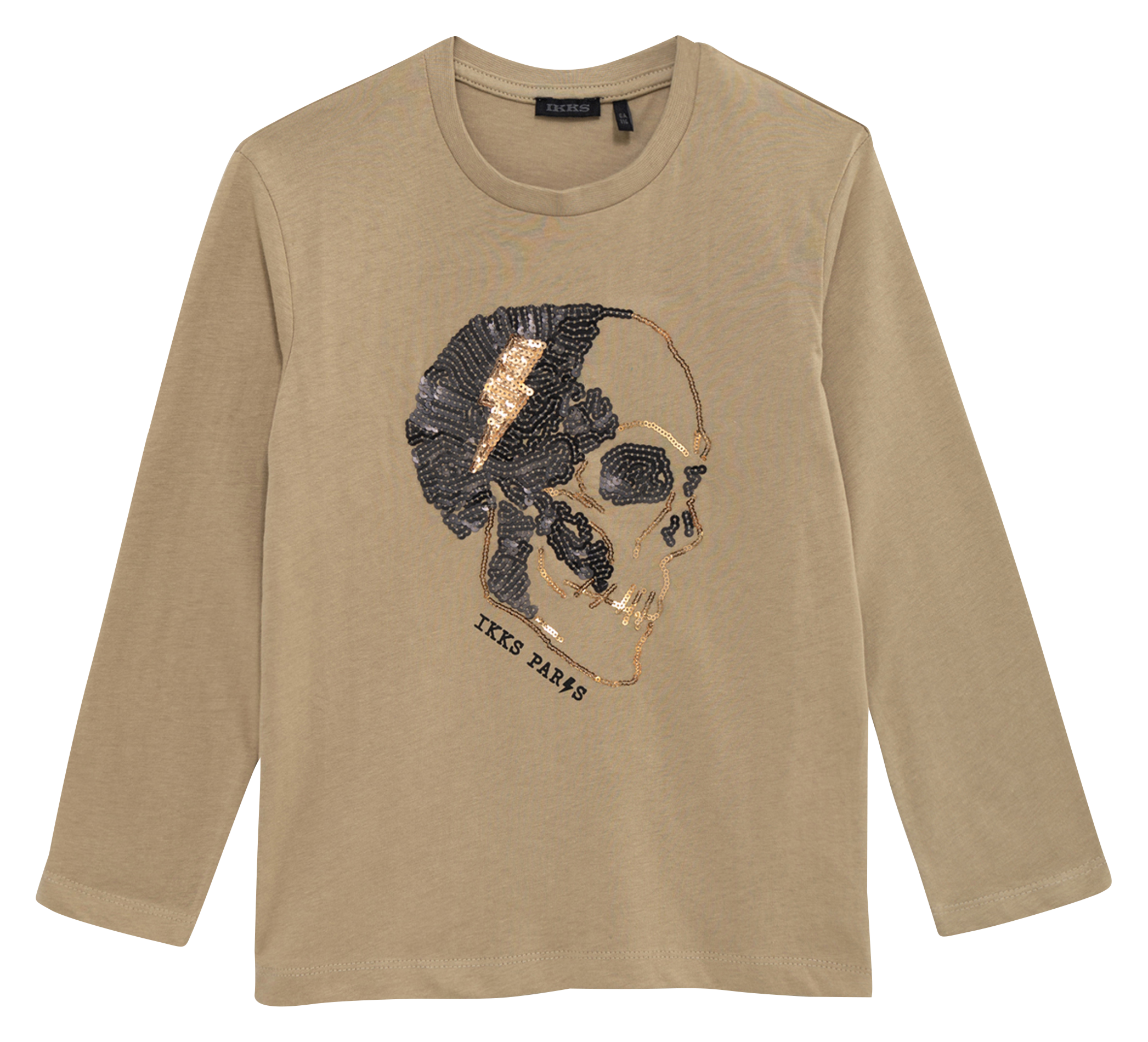 Tee-shirt col rond en coton | Marron