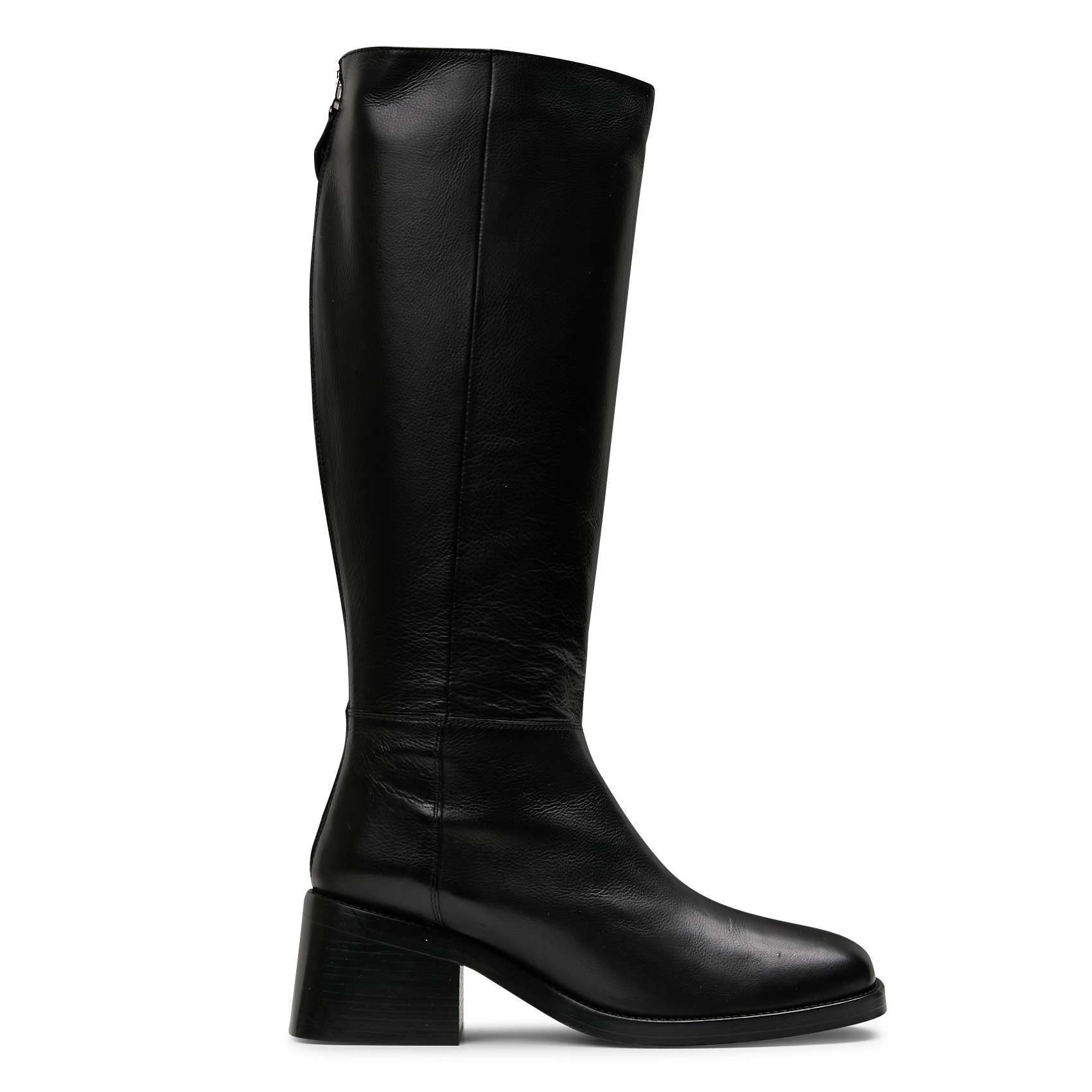 CELISA - Bottes mi haute en cuir| Noir