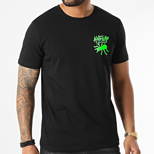 Tee Shirt Ant Noir Vert Fluo