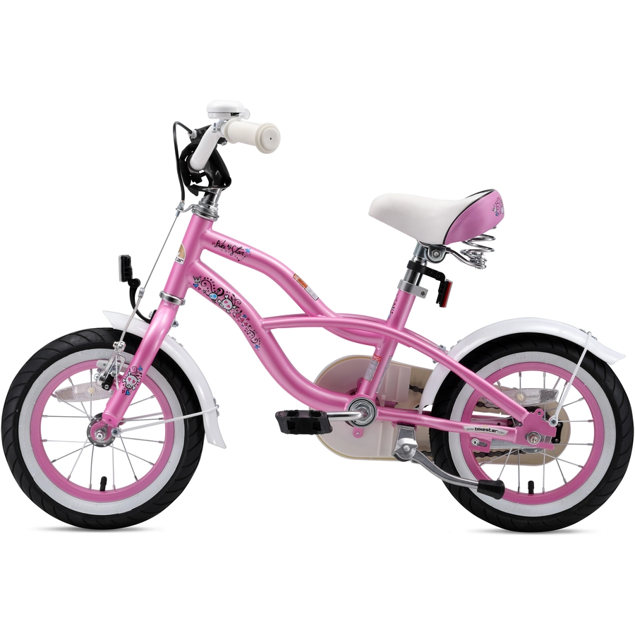 Bikestar Kinderrad 12 Zoll Cruiser pink