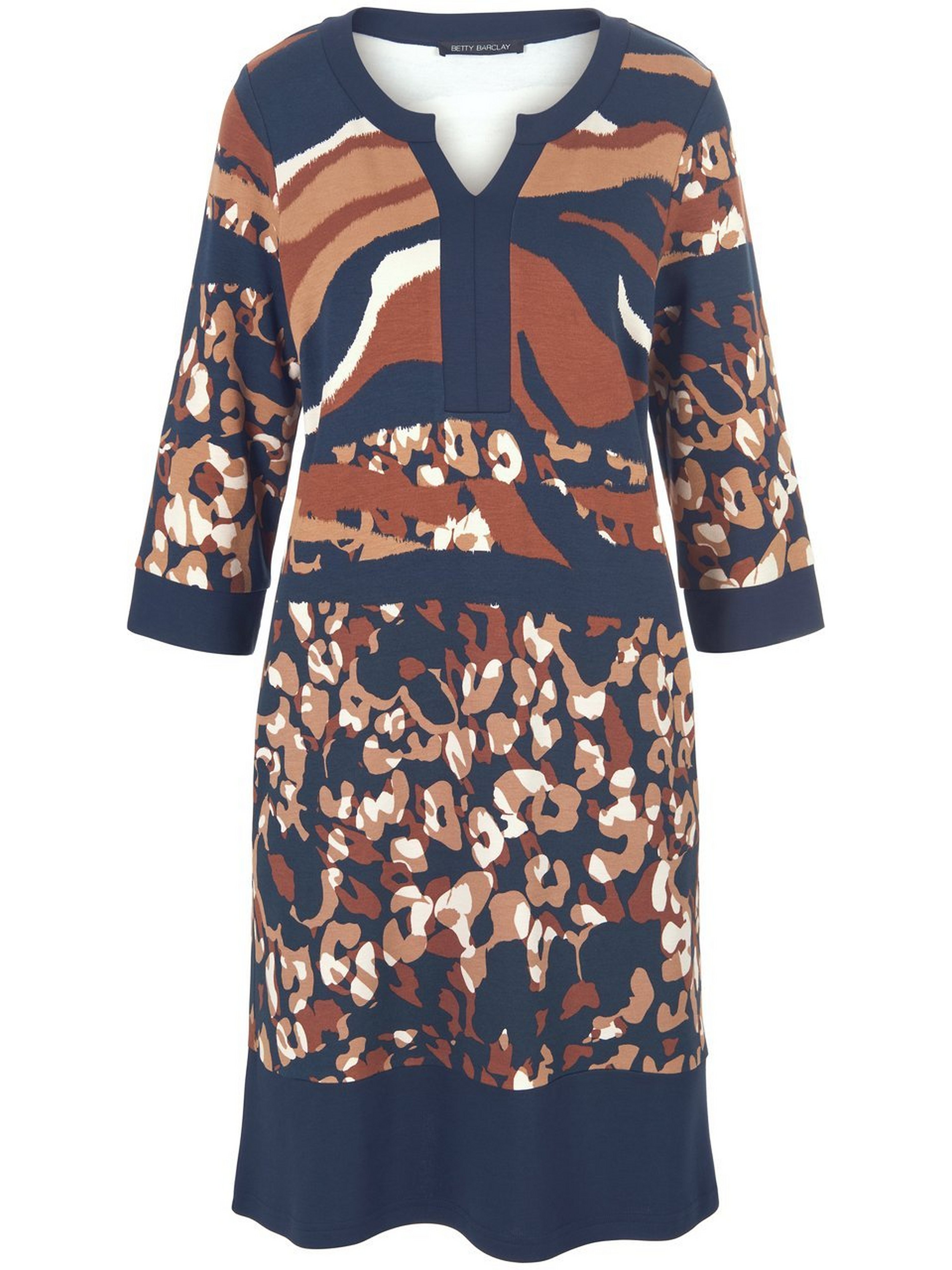 Jersey-Kleid mit 3/4-Arm
