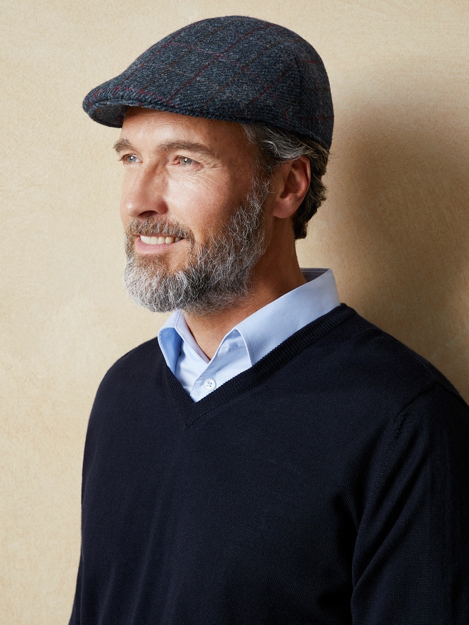 Schiebermütze Harris Tweed