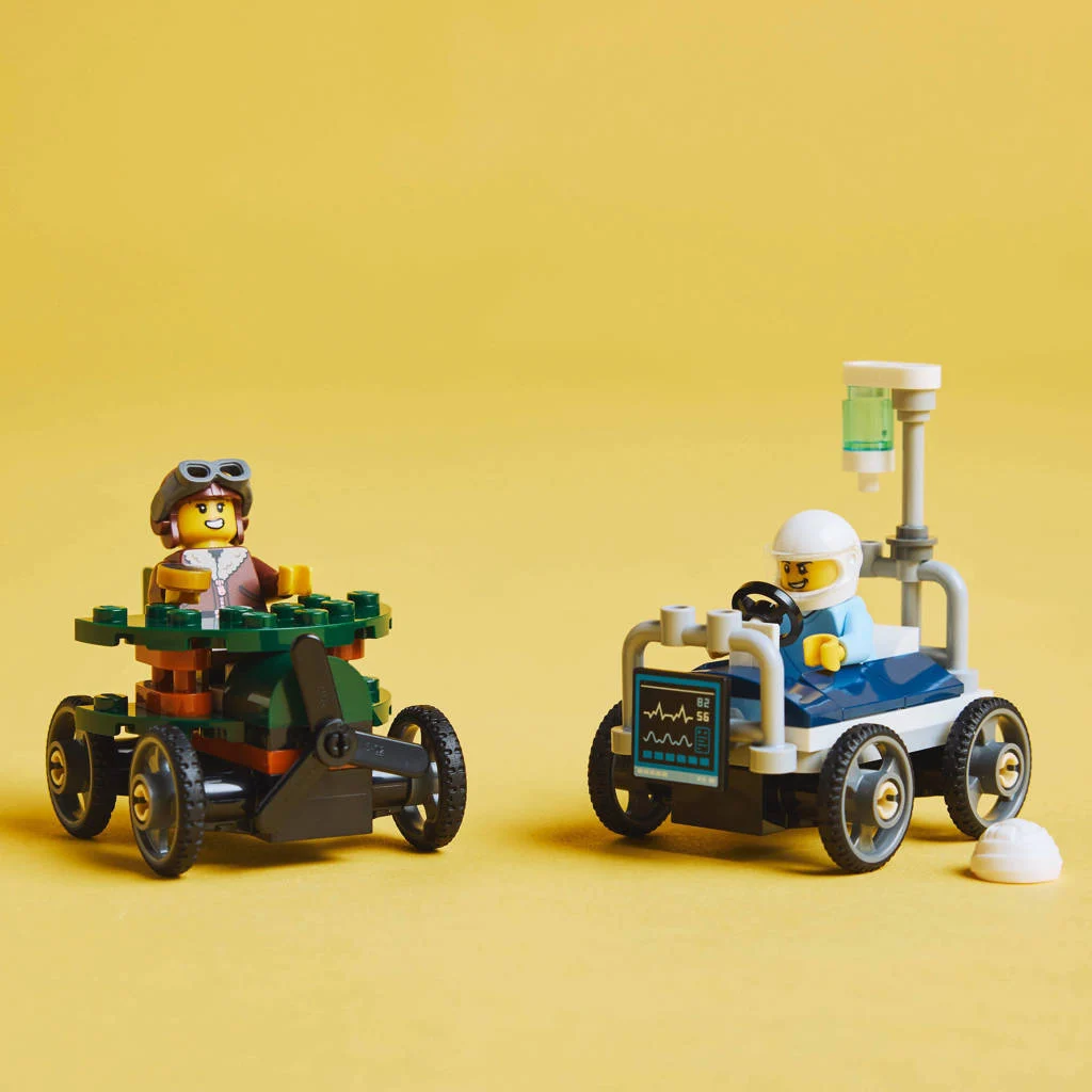 Raceautopakket: vliegtuig vs. ziekenhuisbed 60459