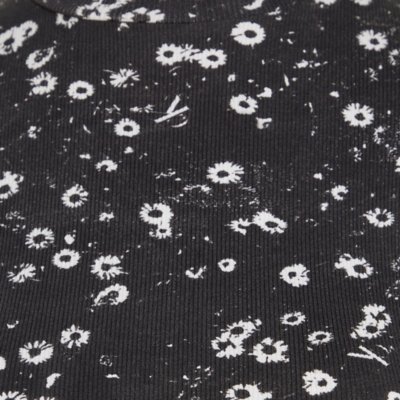Tee-shirt à manches longues femme Rib Floral Print CALVIN KLEIN