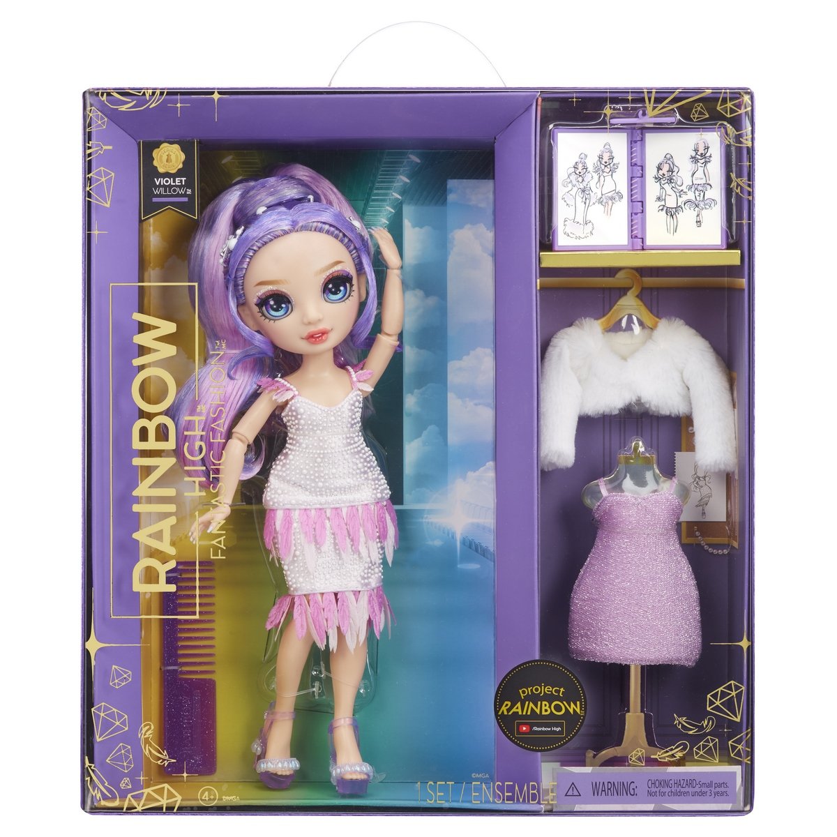 Poupée Rainbow High Fantastic Fashion Violet Willow