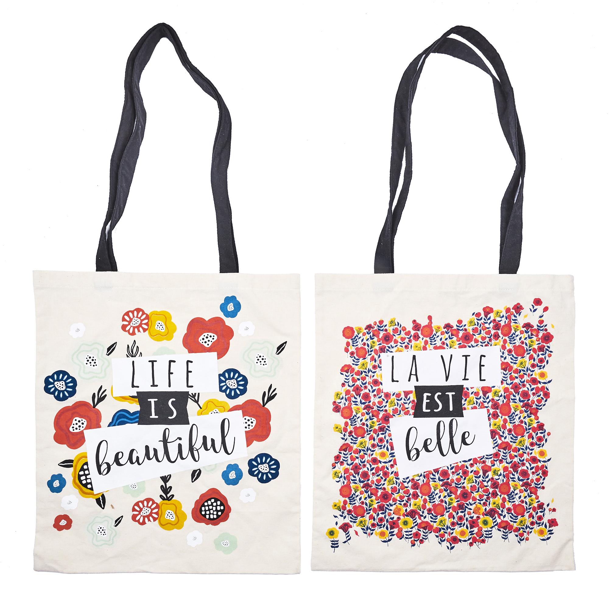SAC EN TOILE LIBERTY 38X40CM