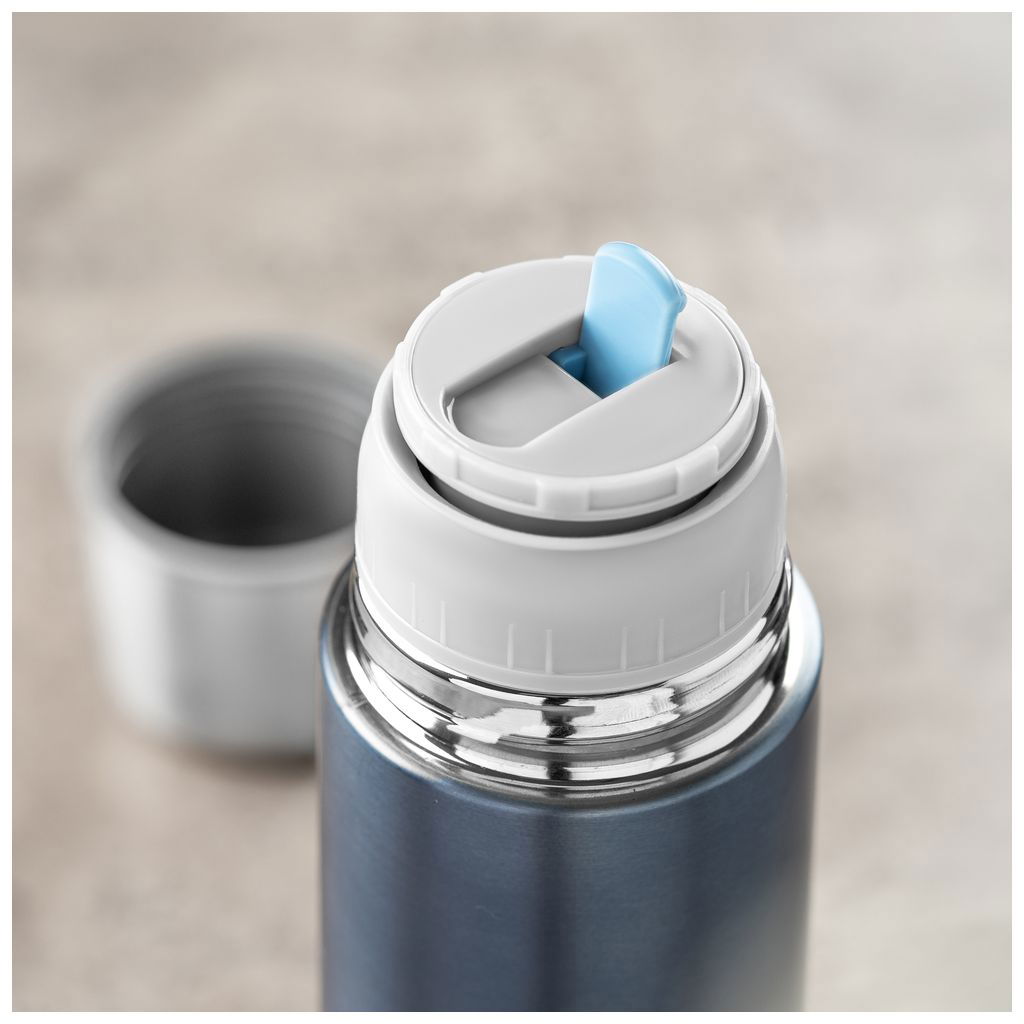 reerreer   Colour Edelstahl Isolierflasche silber grau