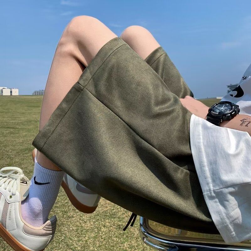 Urtishia - Effen shorts met trekkoordtaille