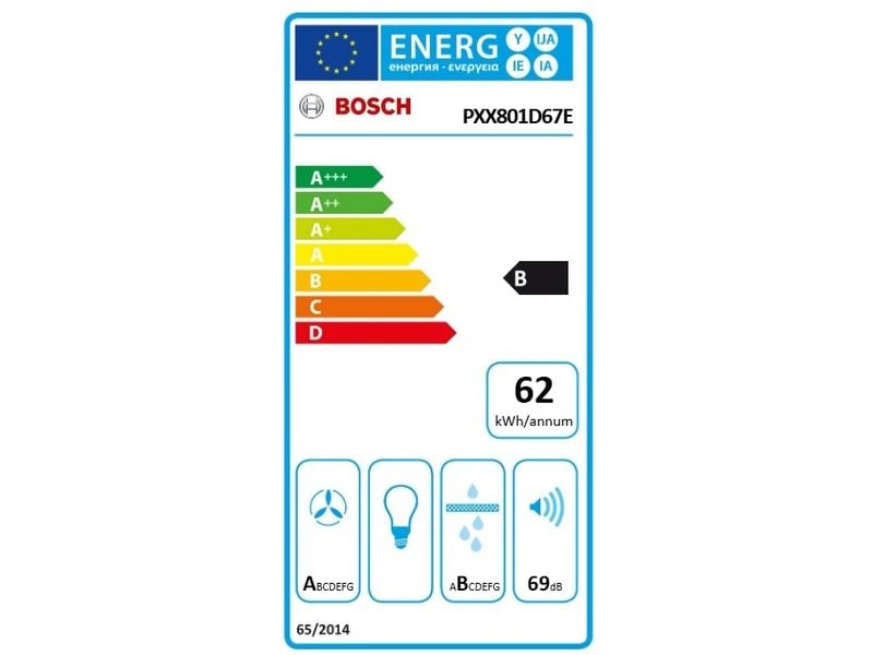 Bosch Induktionskochfeld PXX801D67E Induktionskochfeld mit integriertem Dunstabzug 80 cm flächenbündig