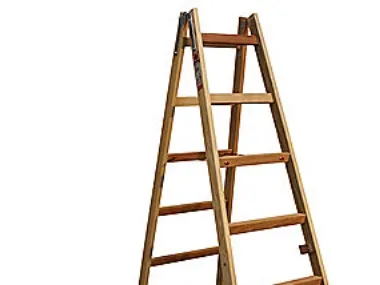 Jumbo wienerstige 2x5 trin - 1,39 m massiv træ