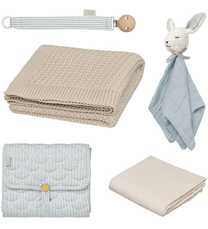 Cam Cam Gave?ske - Babyshower - Classic Stripes Blue