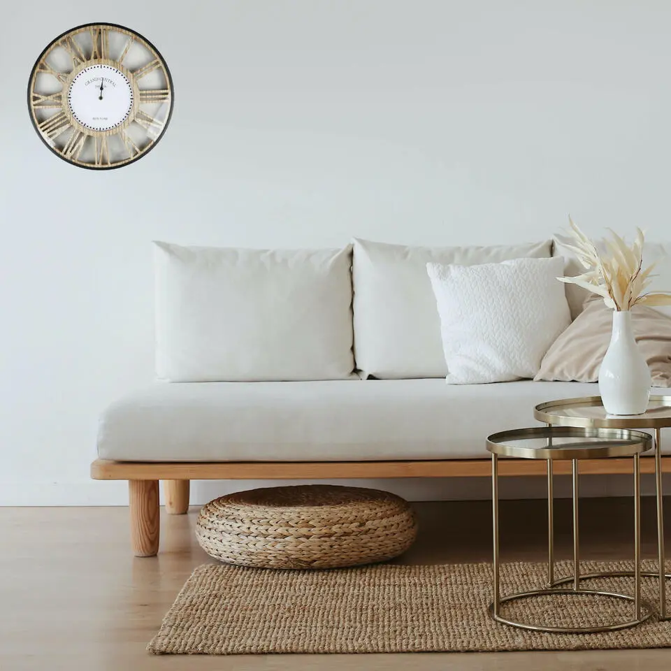 Urban Living Wandklok Grand Central - Open - D50 cm - hout