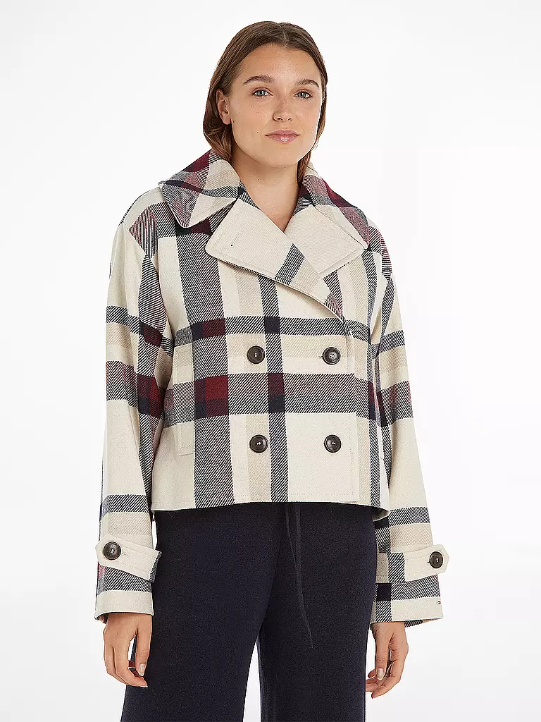 TOMMY HILFIGER Wolljacke creme