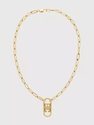 Colar com pingente banhado a ouro
