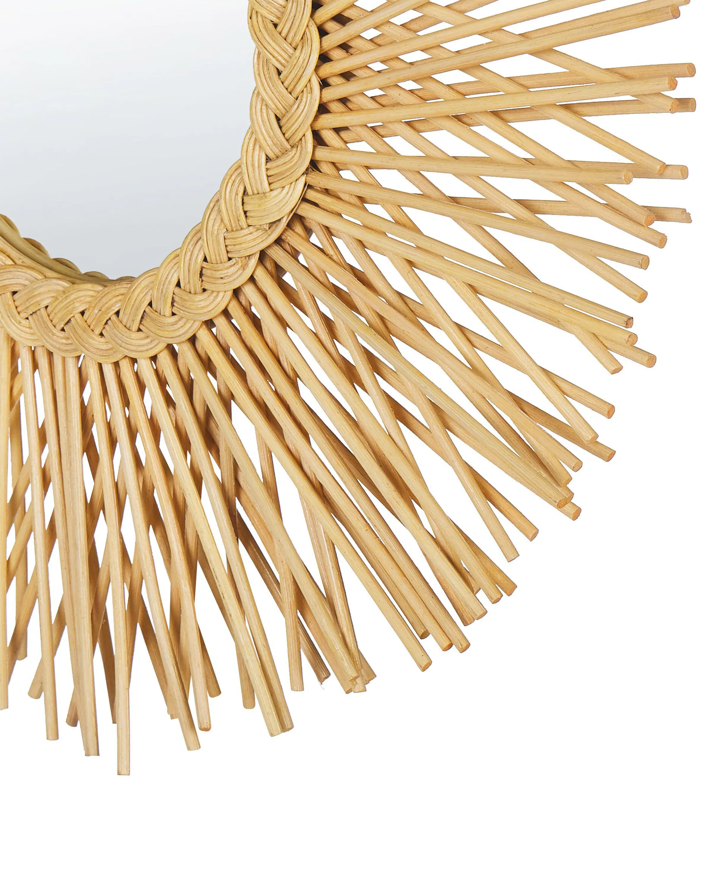Wandspiegel KALASIN 60 cm 60 cm Rotan Natuurlijk