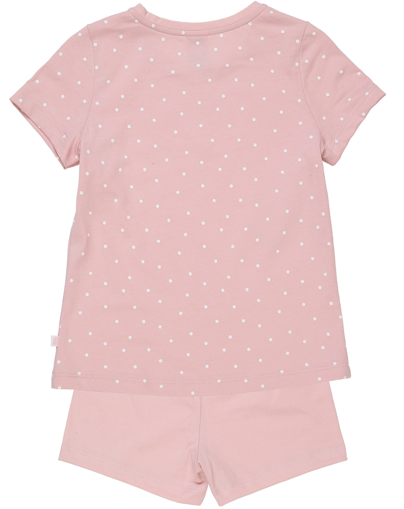 Schlafanzug WHITE DOTS kurz in rosa