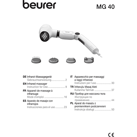 Beurer MG 40 massageapparat Universel Hvid