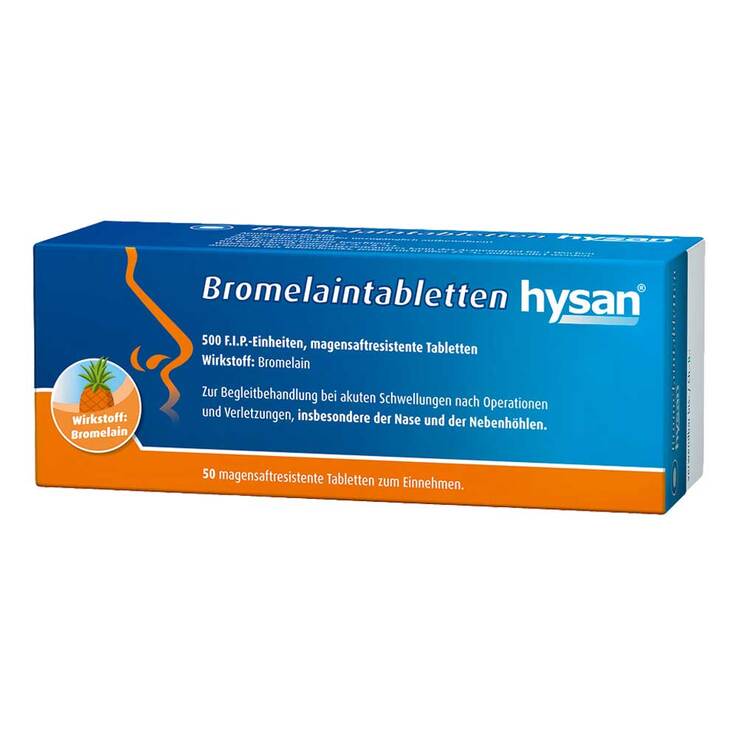 Bromelaintabletten hysan® magensaftresistent Tabletten, 20 St
