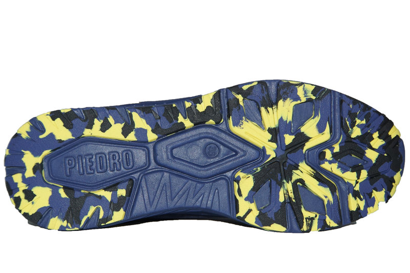 Piedro 1517003410 wijdte 5 Jeans blauw / geel