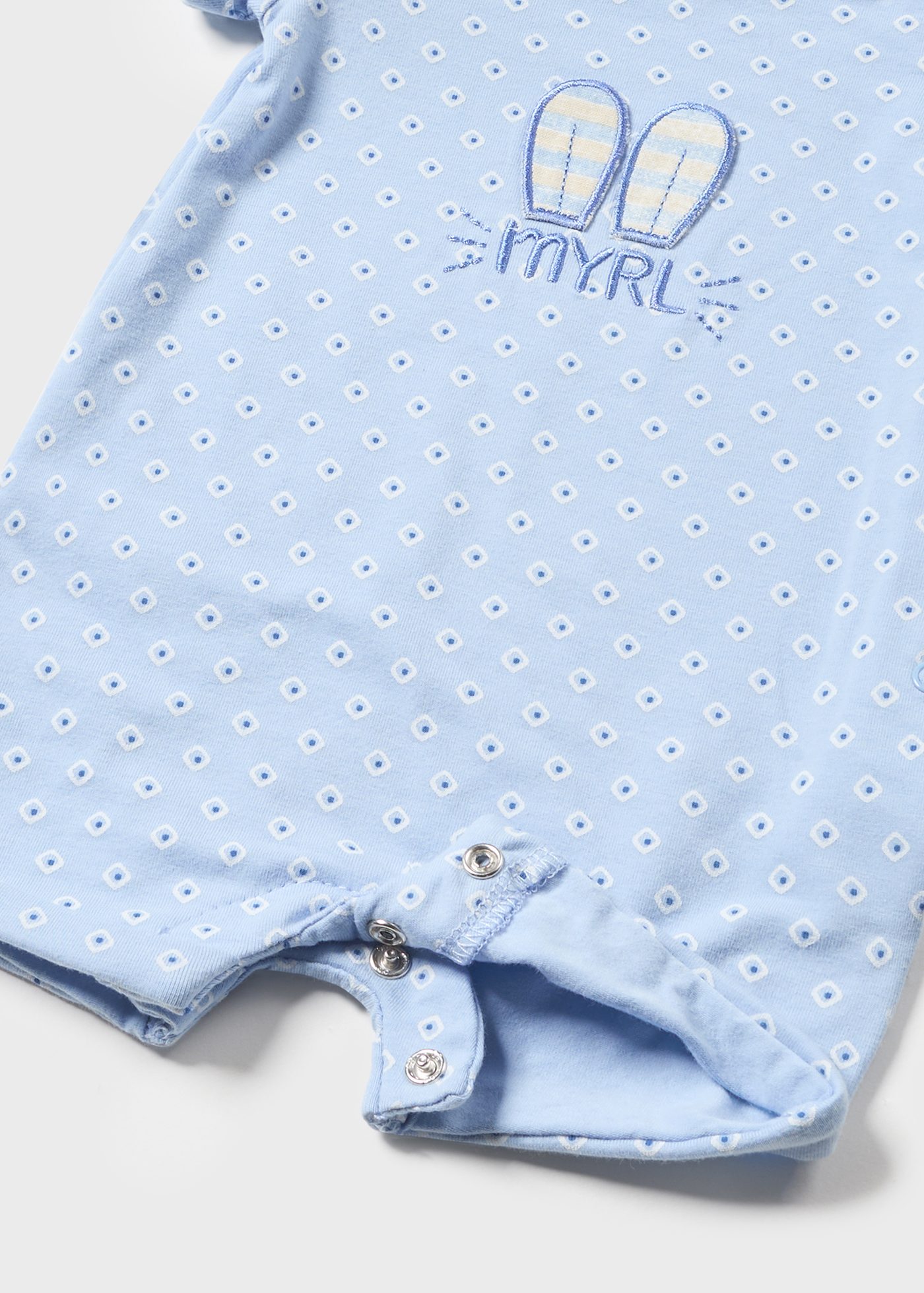Conjunto de 2 macacões Better Cotton para recém-nascidos, azul celeste